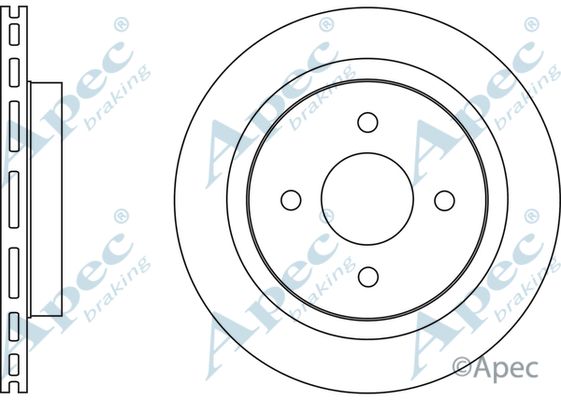 APEC BRAKING Jarrulevy DSK2671